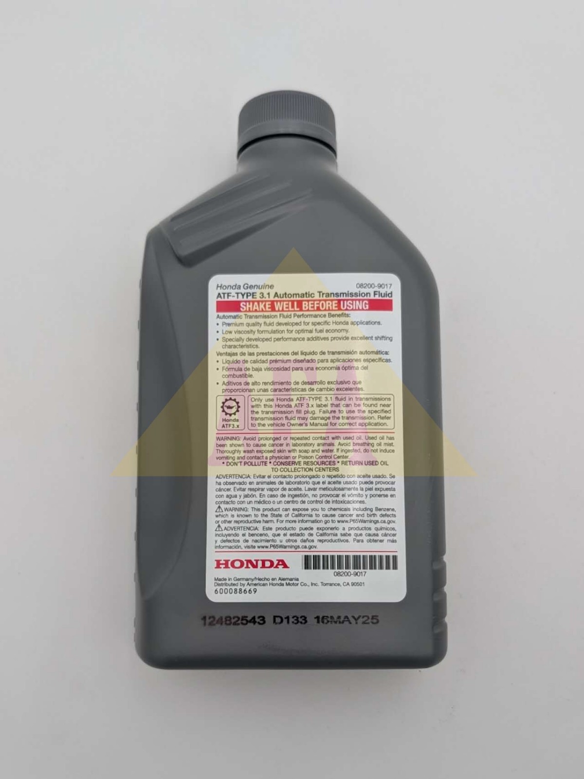 GENUINE OEM Honda Acura ATF-Type 3.1 Transmission Fluid 4x Quart Set 08200-9017