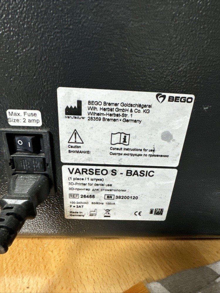 Bego Varseo S Professional DLP 3D Printer
