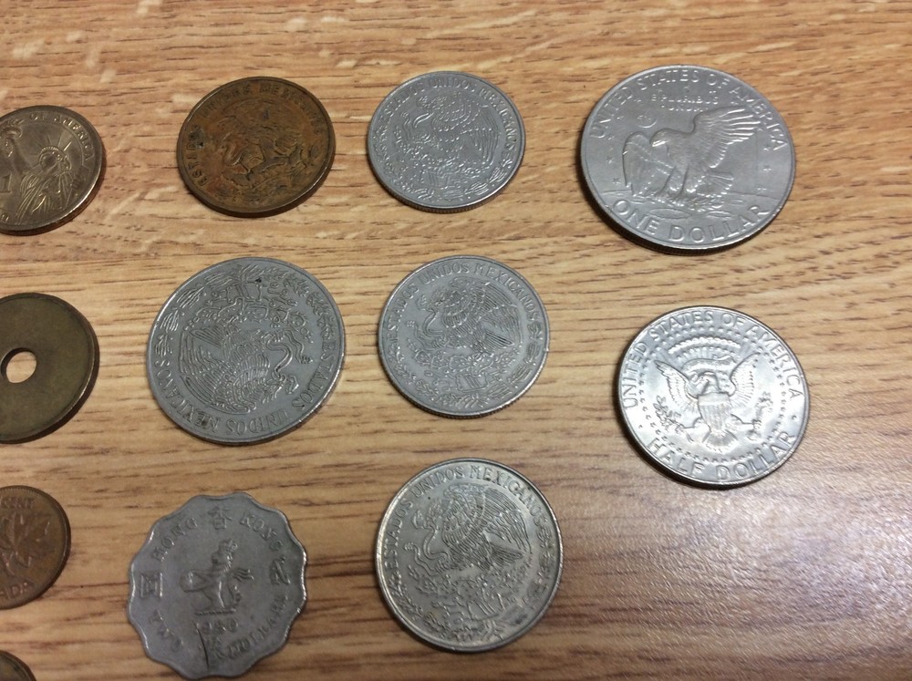 Coins assorted, rare, unusual, internation currency