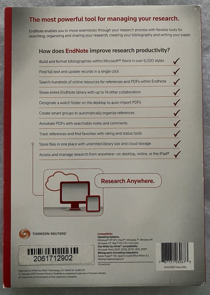 Thomson Reuters Endnote X7