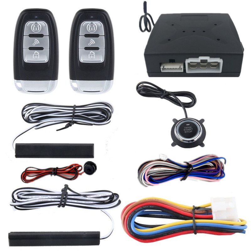 Car passive keyless entry remote engine start keyless button system lock unlock