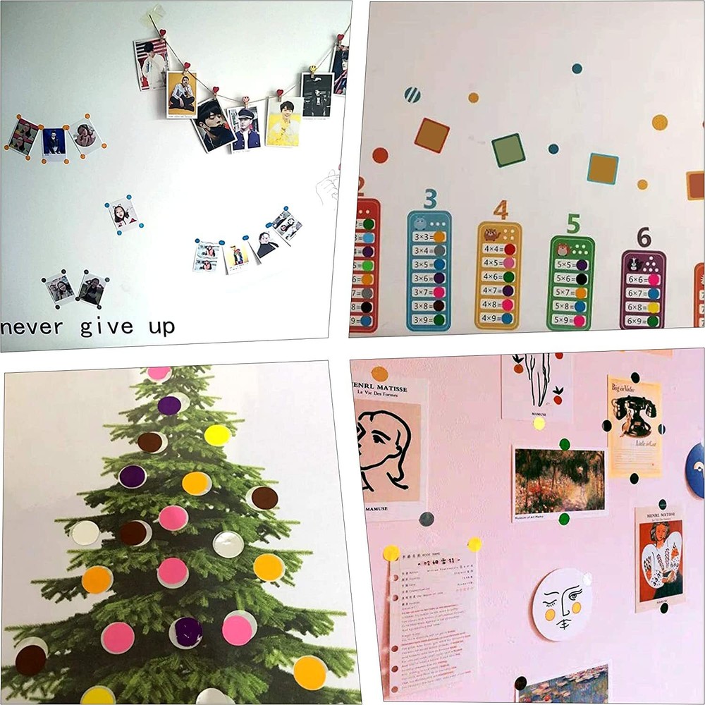 6528 PCS Small Dot Stickers round Color Coding Labels Circle Dot Stickers Label