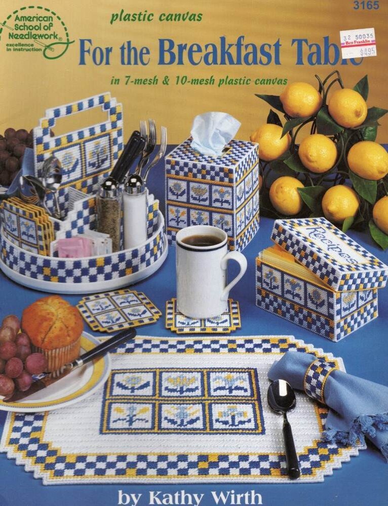 OOP!!! PLASTIC CANVAS FOR THE BREAKFAST TABLE UN 7 & 10 MESH PLASTIC CANVAS