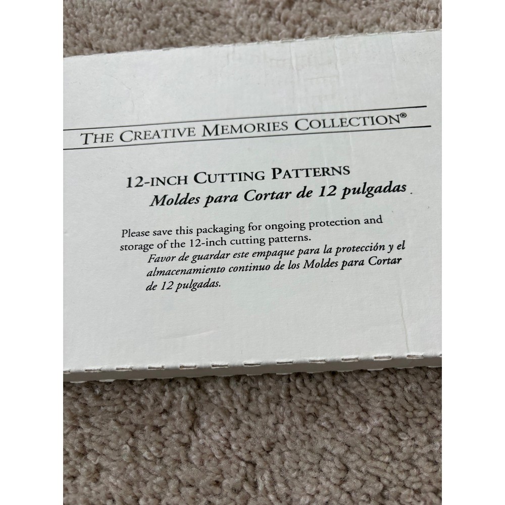 Creative Memories Custom Cutting System 12 Inch Cutting Patterns Tool
