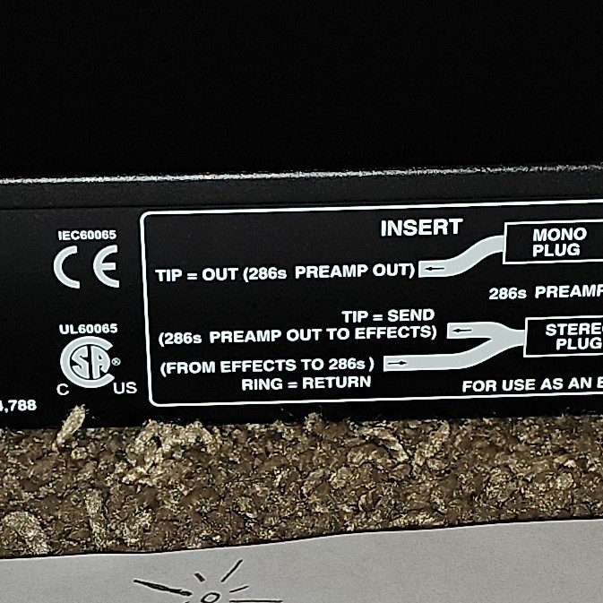 dbx 286s Microphone Preamp Processor Compressor De-Esser Enhancer Expander