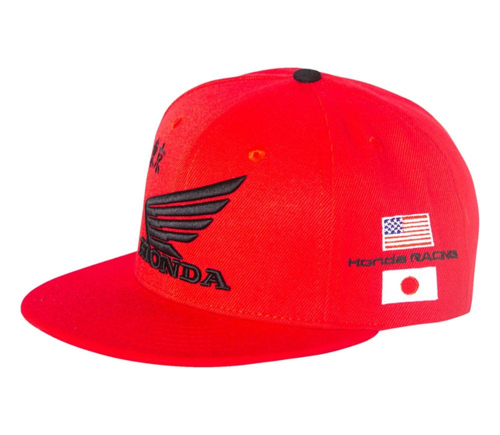 Honda Factory Design Snapback Hat Red - D'COR Visuals