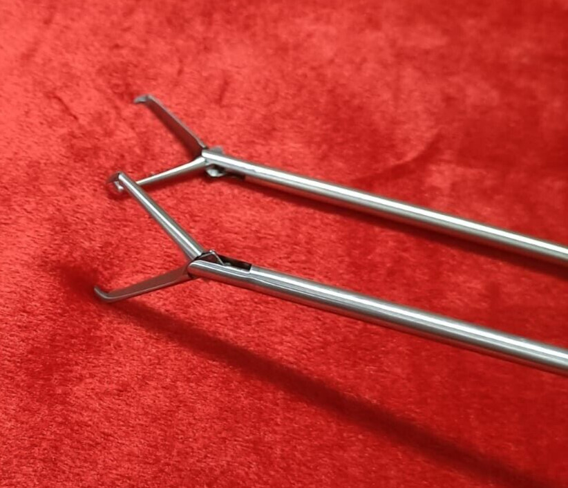 Laparoscopic Tenaculum Forceps 5mm Double Action Best Quality Reusable-2pc