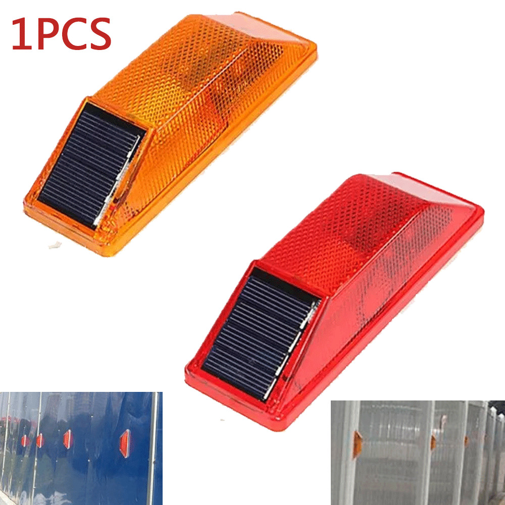 Solar Strobe Warning Lights Flash Lights Waterproof Security Wall Lamp Outdoor
