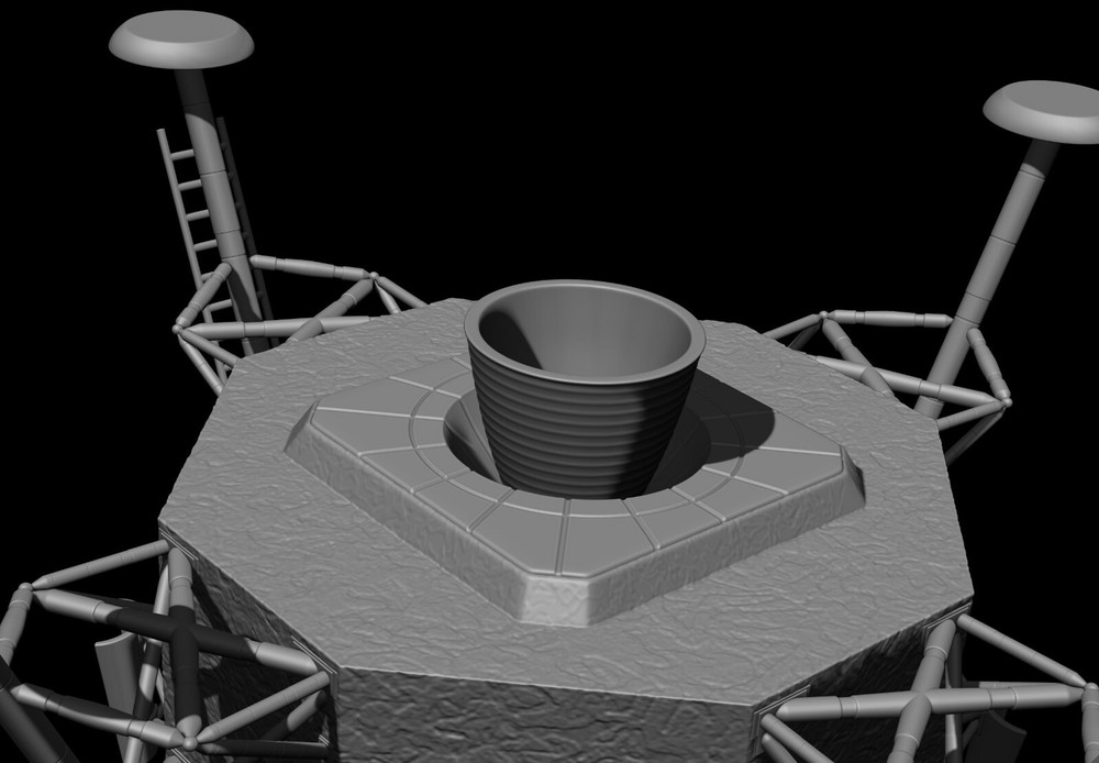 Lunar Module Apollo 11 - STL-OBJ FILES FOR 3D printers