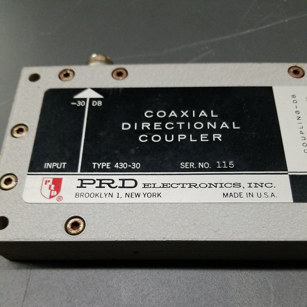 PRD Electronics Type 430-30 RF Microwave Directional Coupler