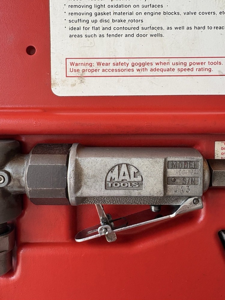 MAC TOOLS 1/4 INCH ANGLEHEAD DIE GRINDER KIT