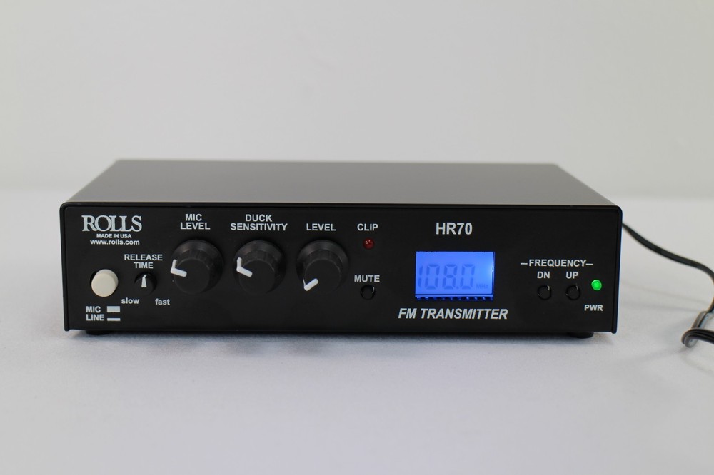 ROLLS HR70 Digital FM Transmitter Broadcast Audio Interface NEW Open Box