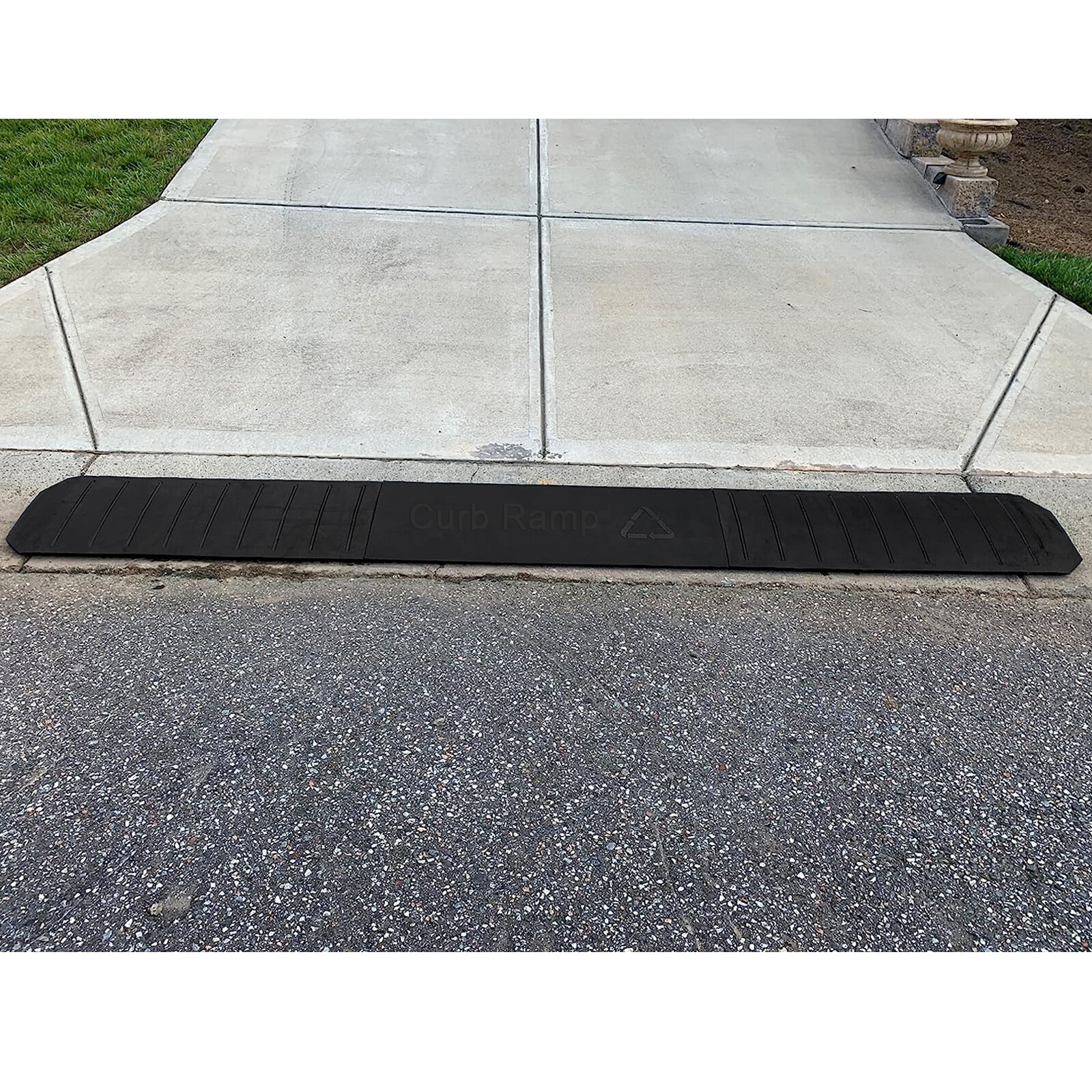 Expandable Rubber Curb Ramp 3PCS Threshold Driveway Ramps for SUV Truck