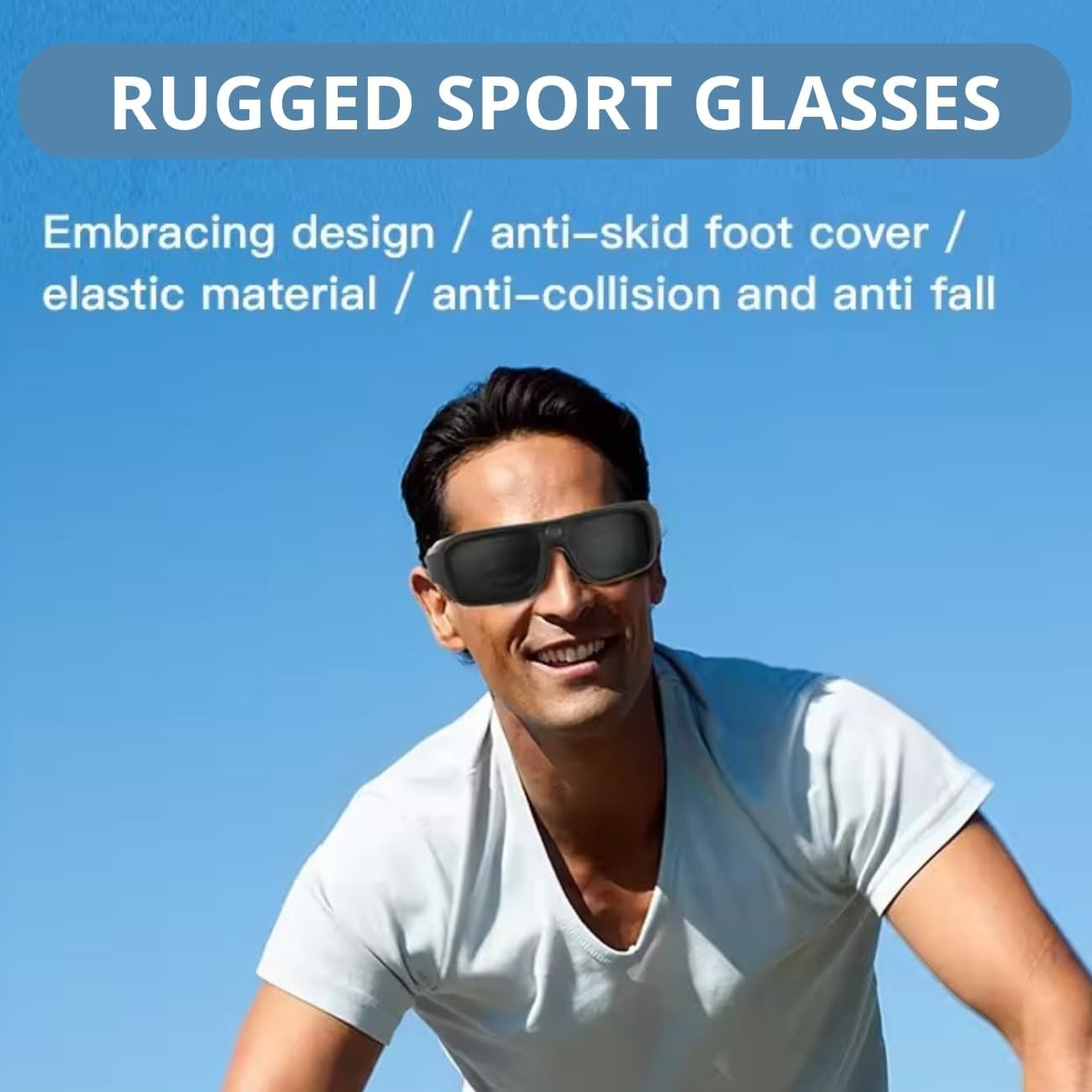 Baseball Glasses with Camera,4K POV Sports Smart Camera Sunglasses Record Video