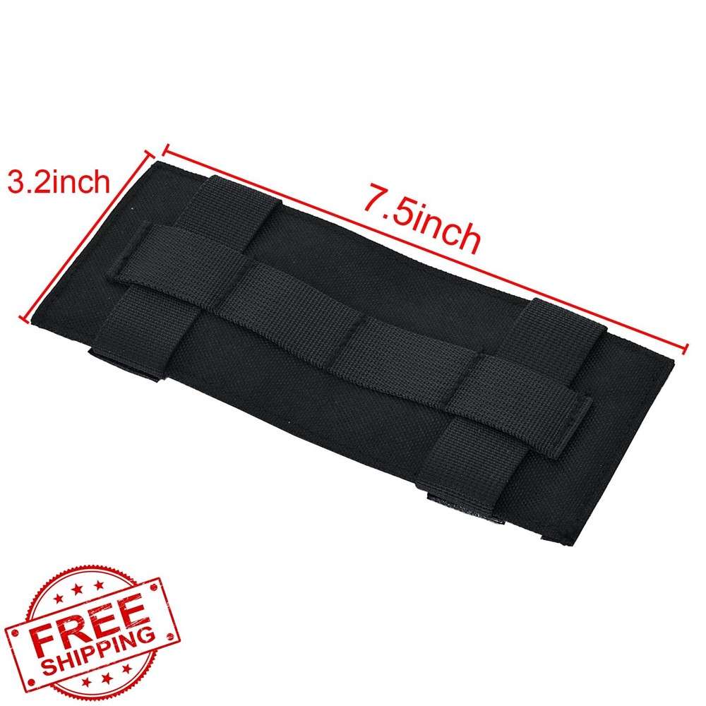 tactifans 2Pk Molle Patch Panel Badge Pad Hook and Loop ID Tag Adapter