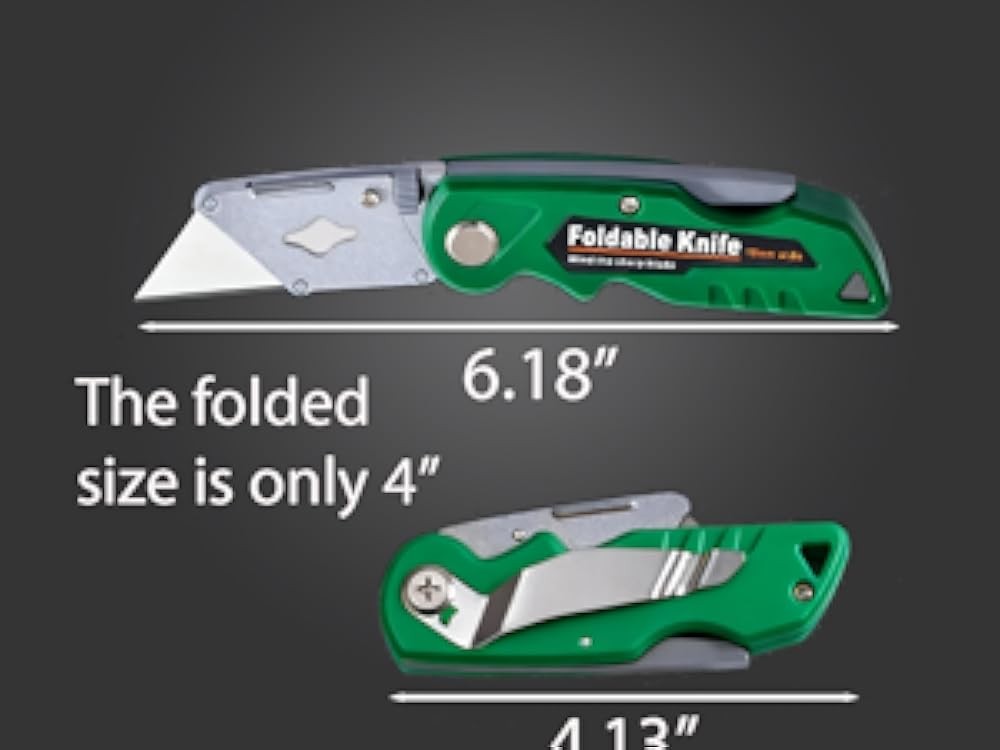 Heavy Duty Folding Box Cutter Set Replacement Blades, Profal Utility
