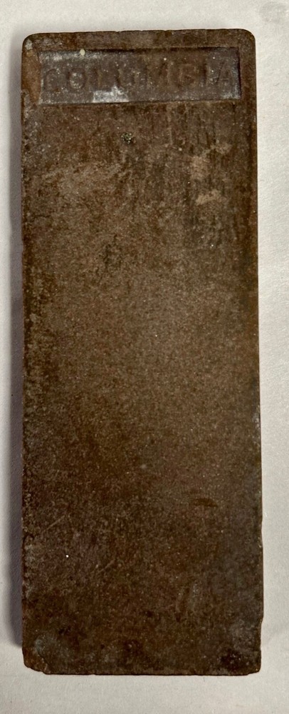 Vintage Columbia Chisel Razor Hone Sharpener Sharpening Stone (A7)