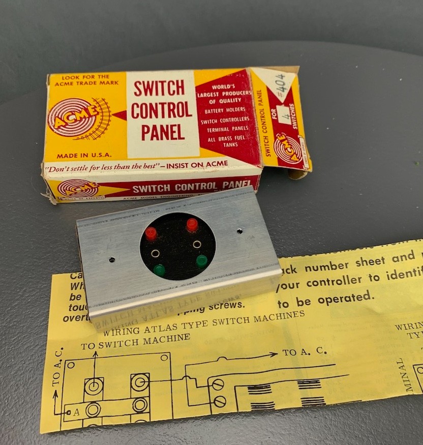 Acme #404 Switch Control Panel for four switches NIB! E0158