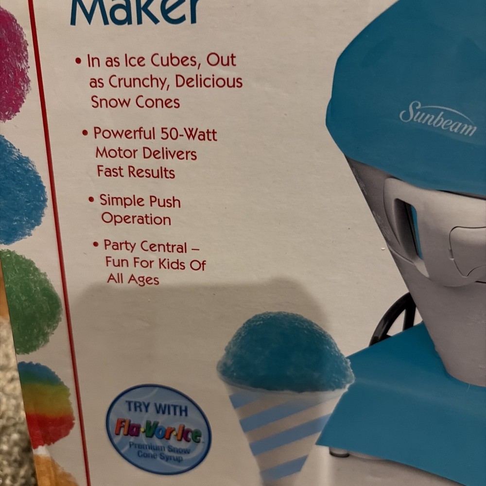 Sunbeam Snowcone Maker