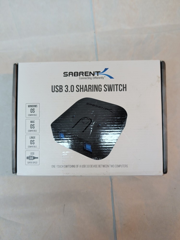Sabrent USB 3.0 Sharing Switch 2 Computers 1 Device KVM Splitter Open Box