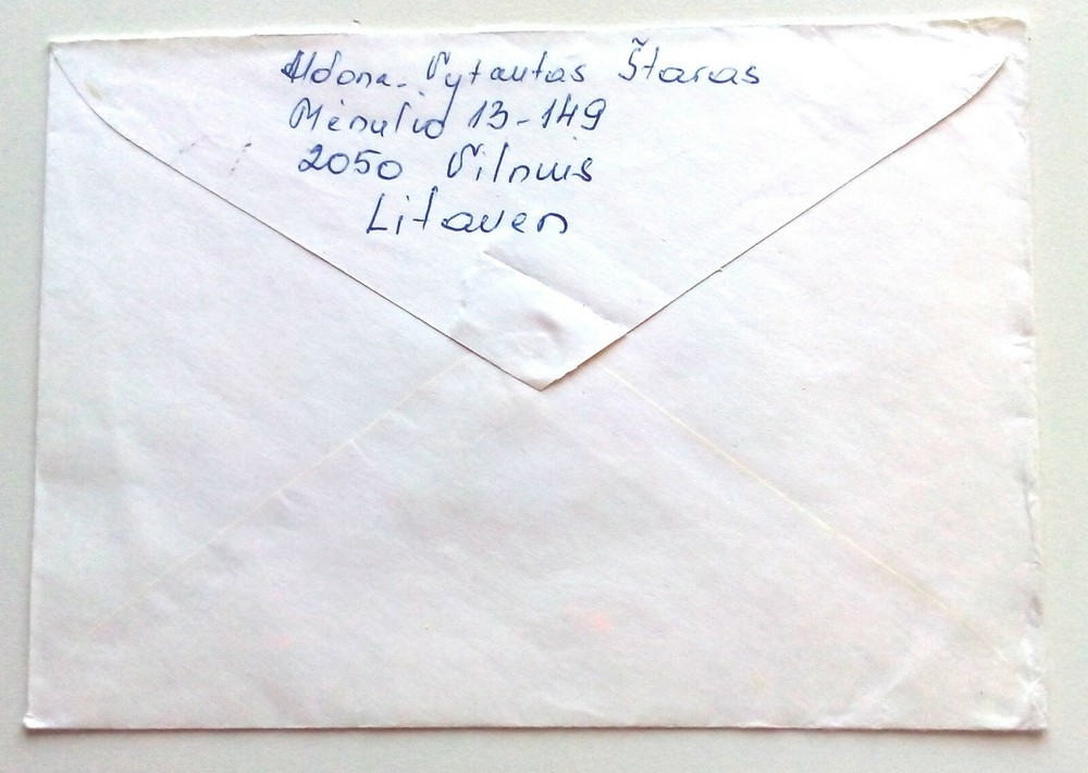 LITHUANIA - Cover - 1997 - To Holland