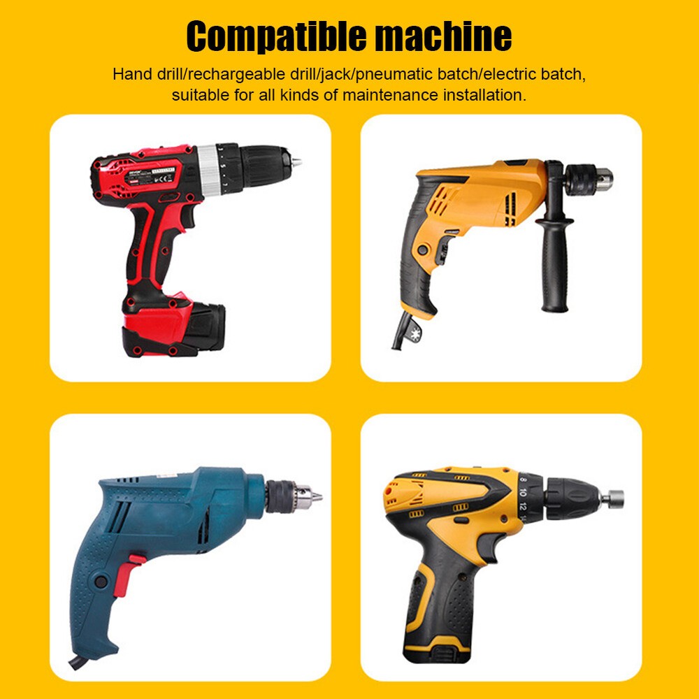 14pcs Powerful Socket Set Hexagonal Wrench Screwdriver Socket Extension Rod Tool