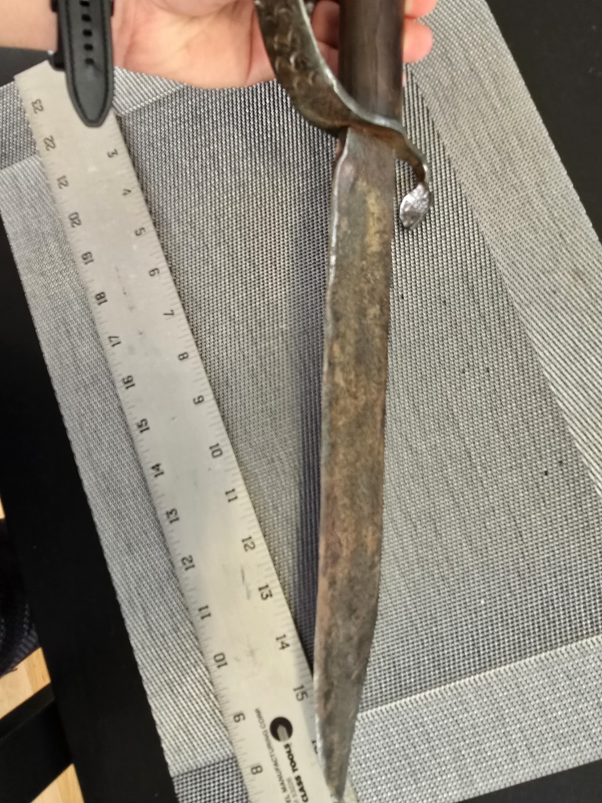 OLD ANTIQUE CONFEDERATE CIVIL WAR ERA SNAKE D GUARD BOWIE KNIFE FREE SHIPPING!!