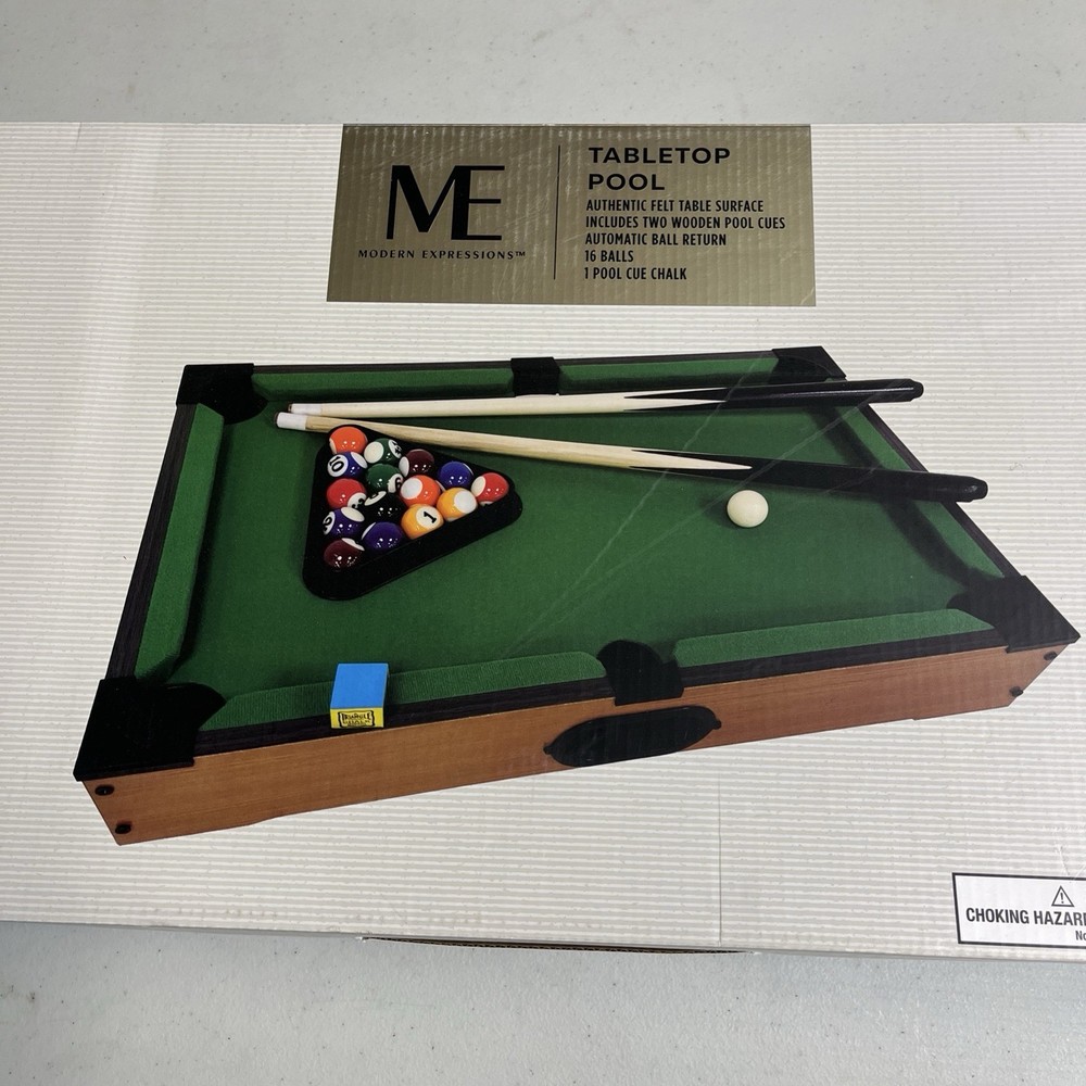 Modern Expressions 20" Tabletop Pool Table Mini Pool Table