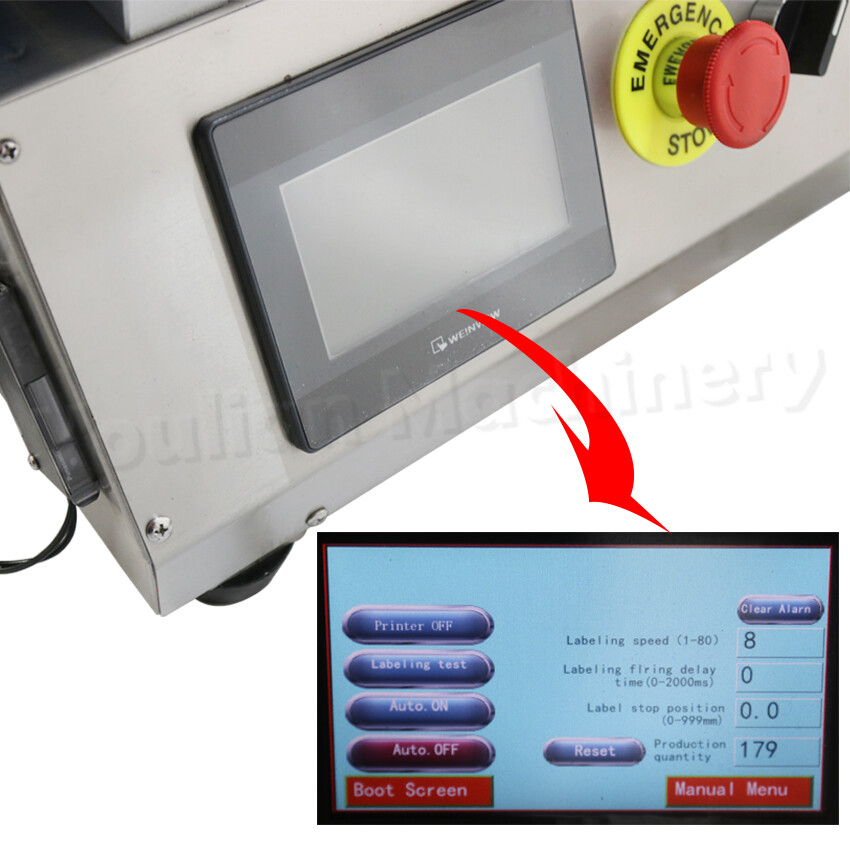 MT-100 Automatic Round Bottle Labeling Machine, Glass Bottle Label Applicator
