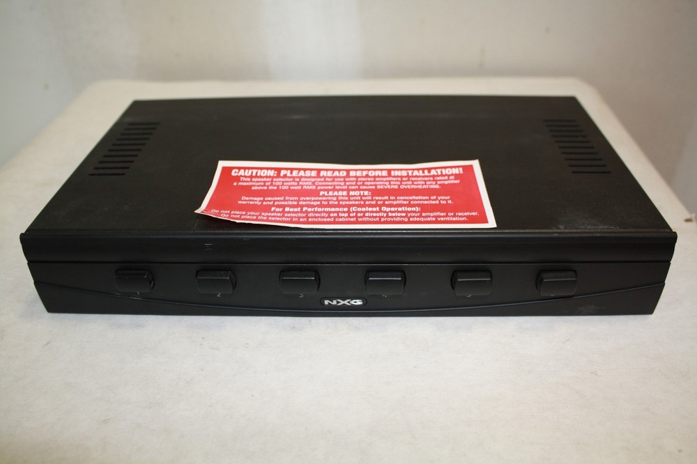 NXG TECHNOLOGIES NX-SS6 SPEAKER SELECTOR