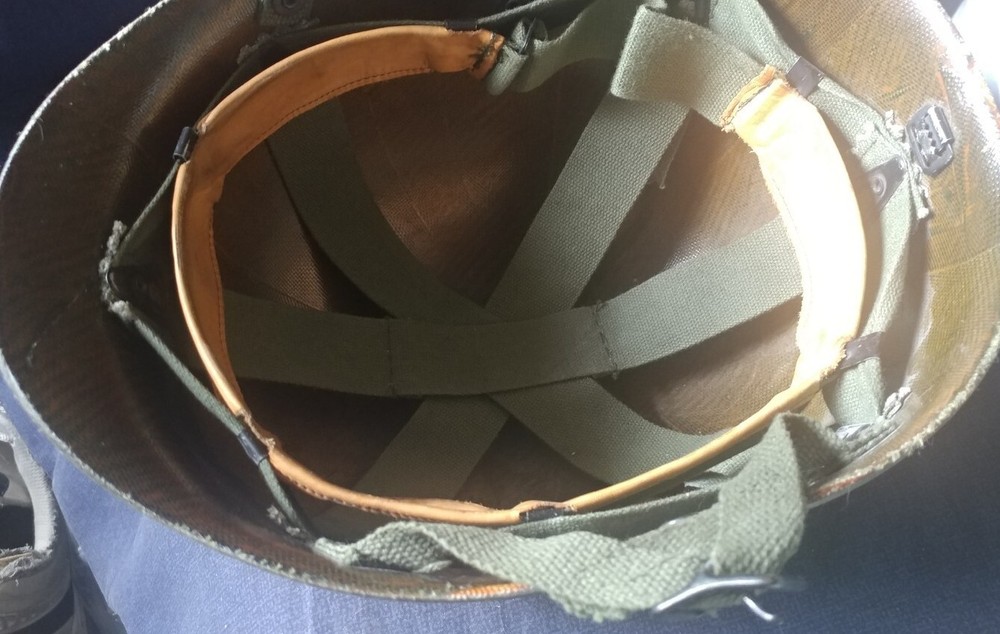 Vintage M1 Helmet With Liner