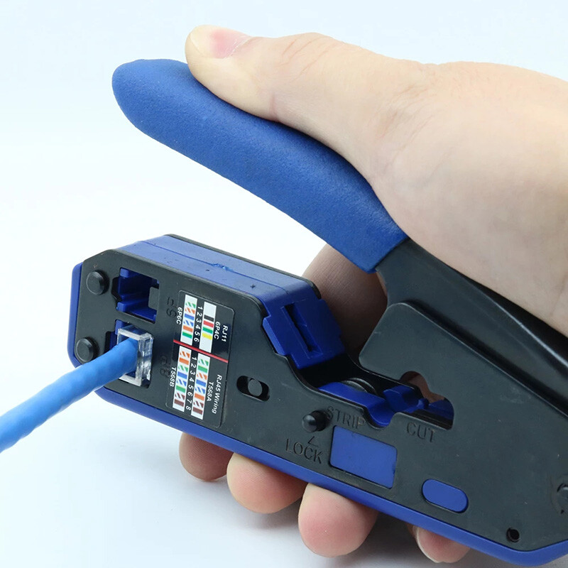 Rj45 Tool Network Crimper Cable Stripping Plier Stripper Crimping Tool Kit