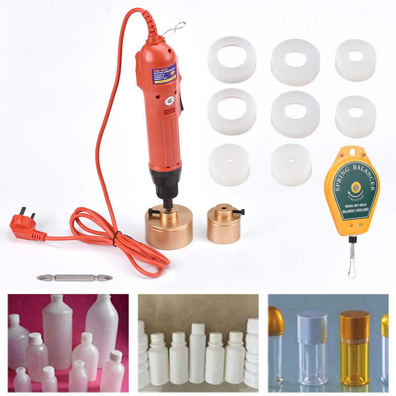 Electric Bottle Capping Machine Handheld Bottle Screw Capper Cap Sealer 10-50mm
