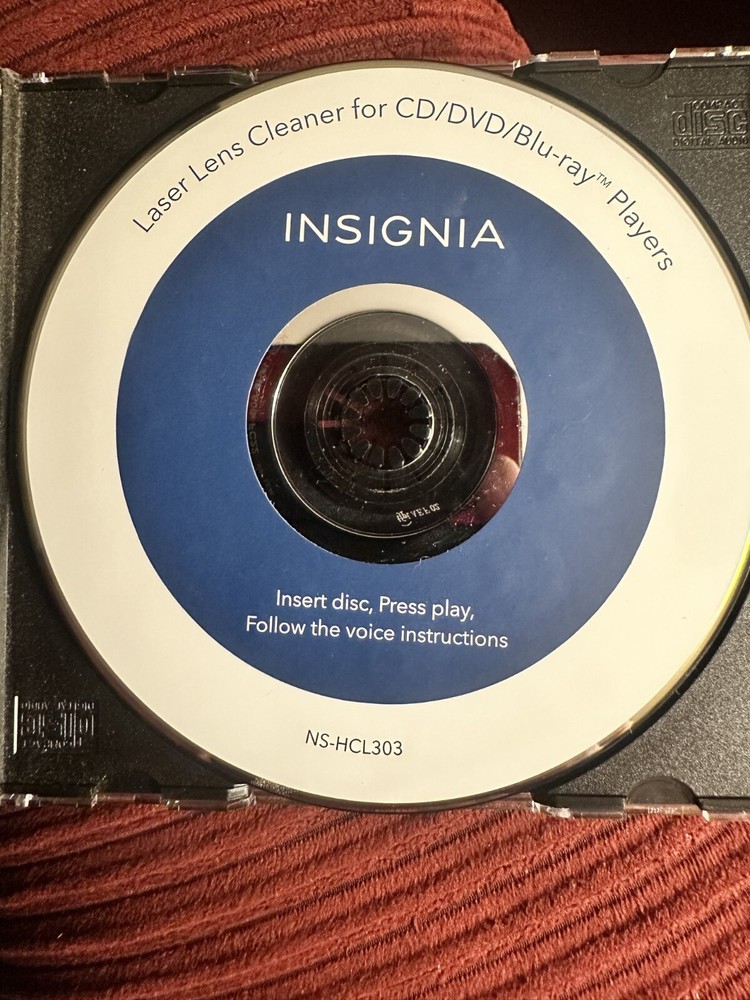 Insignia Laser Lens Cleaner Disc