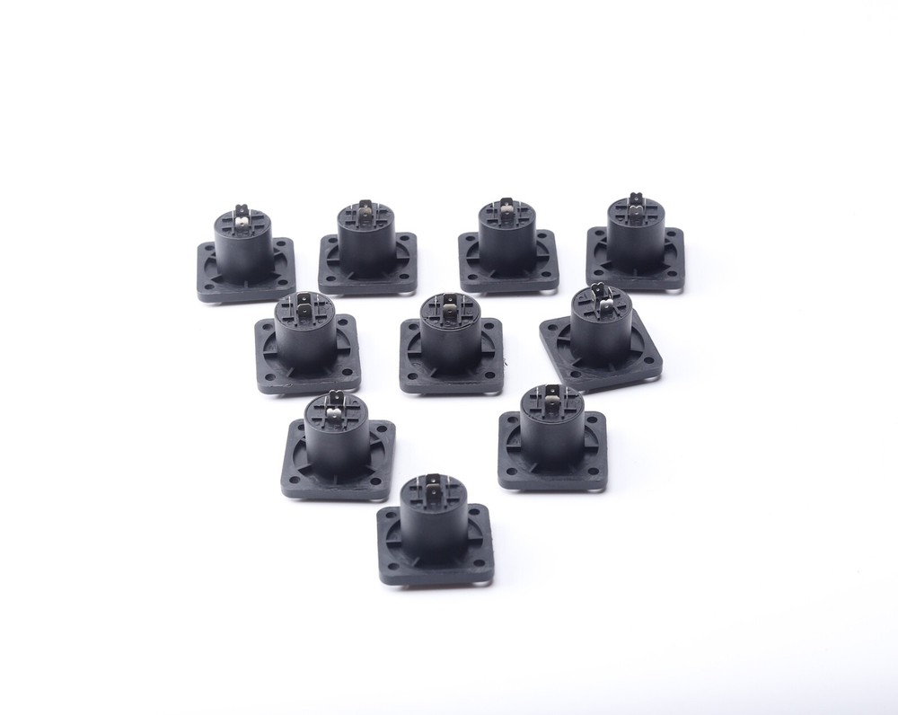 10X Speakon 4 Pin Female jack Compatible Audio Cable Panel Socket Connector
