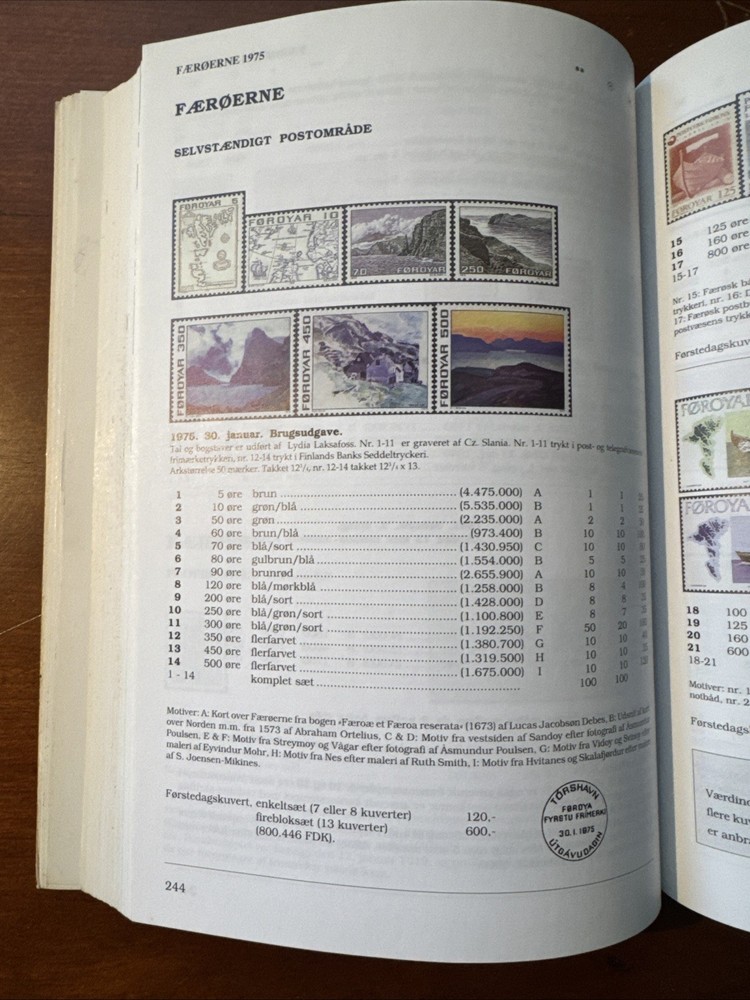 Danish stamp catalog 2002- Useful reference with varieties, Faroe Is & Greenland
