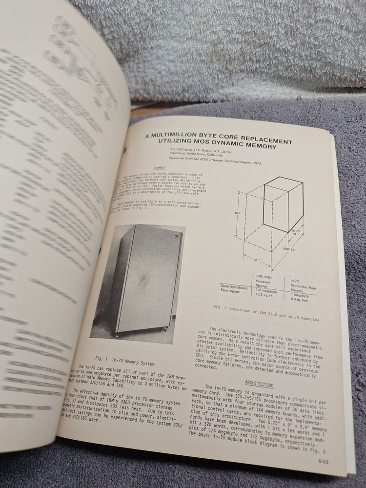 The Intel Memory Design Handbook August 1973 Vintage Computing Chips Ram Rom