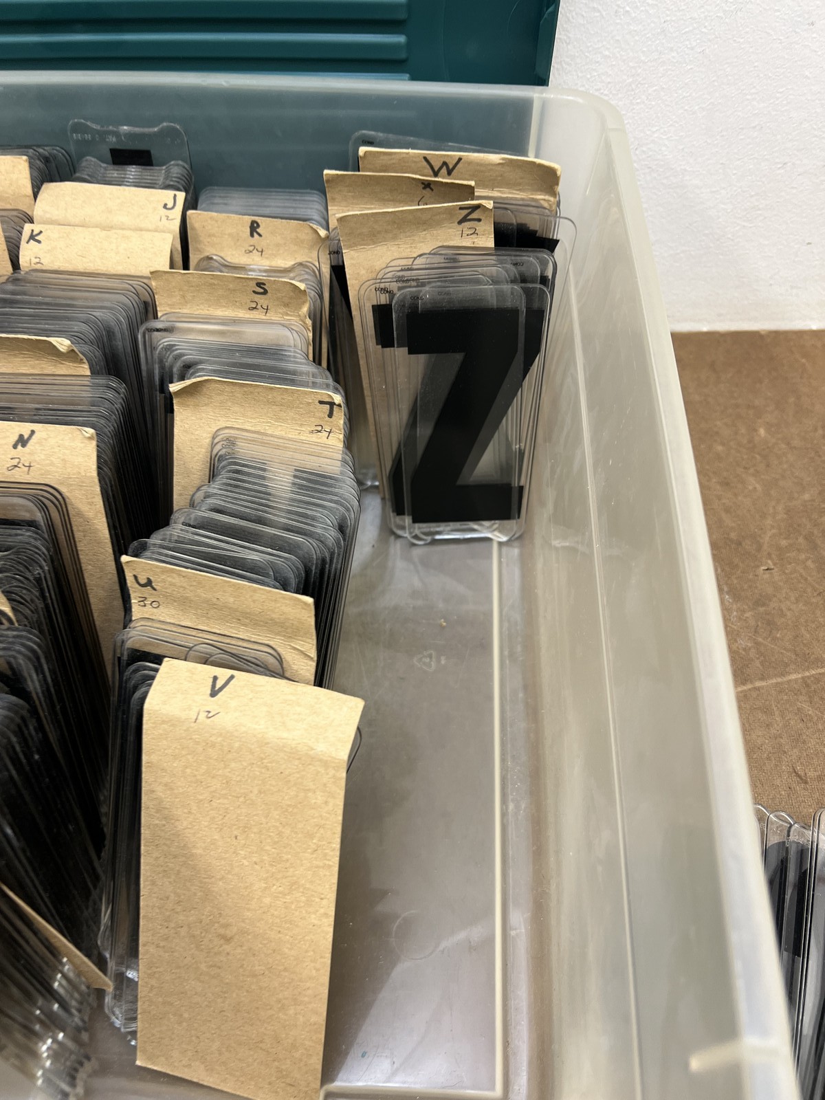 Gemini Changeable Sign Letters & Numbers Kit 400+ 4" lot set Clear Acrylic Black