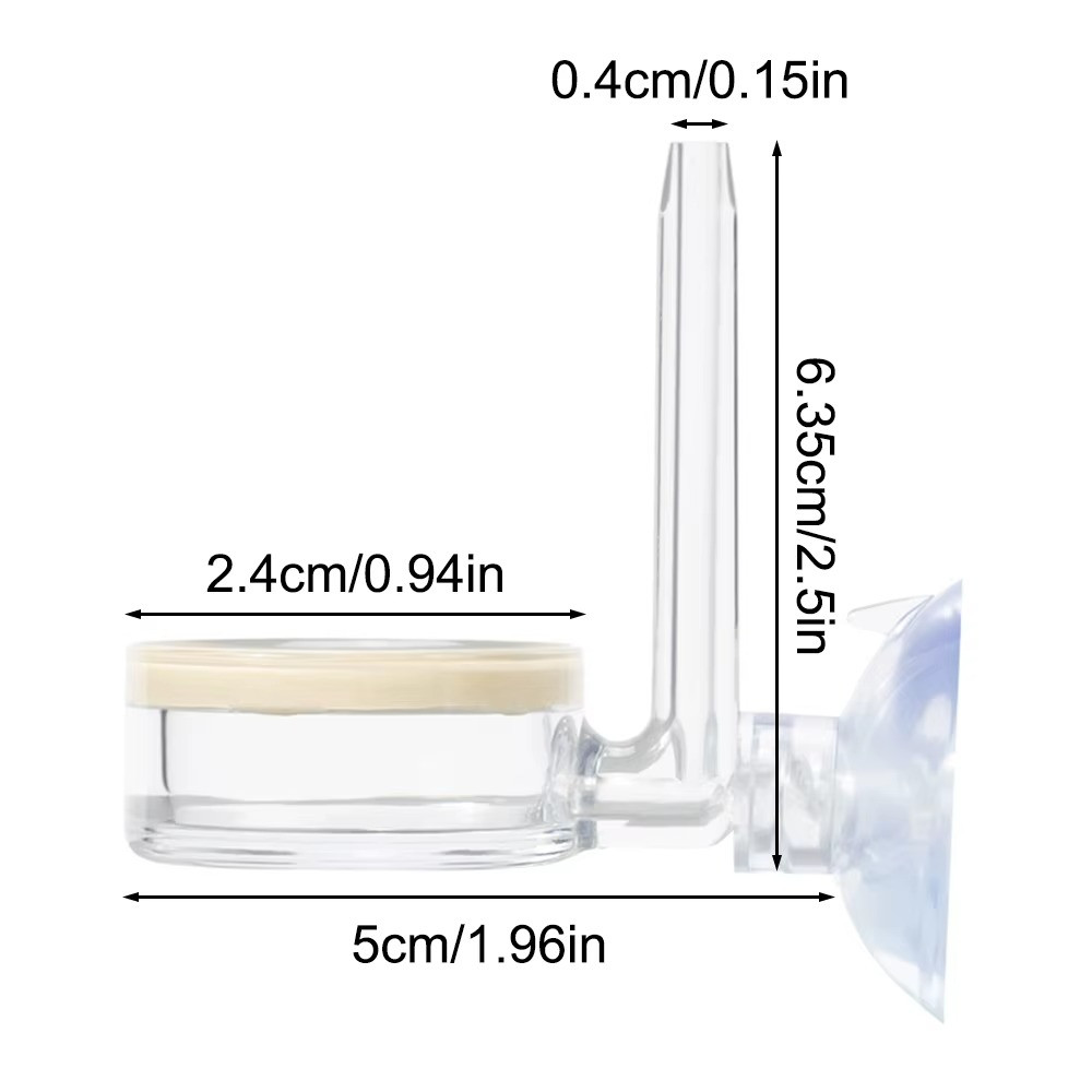 Small CO2 Diffuser Bubble Counter for Keeping Aquarium Plant Healthy
