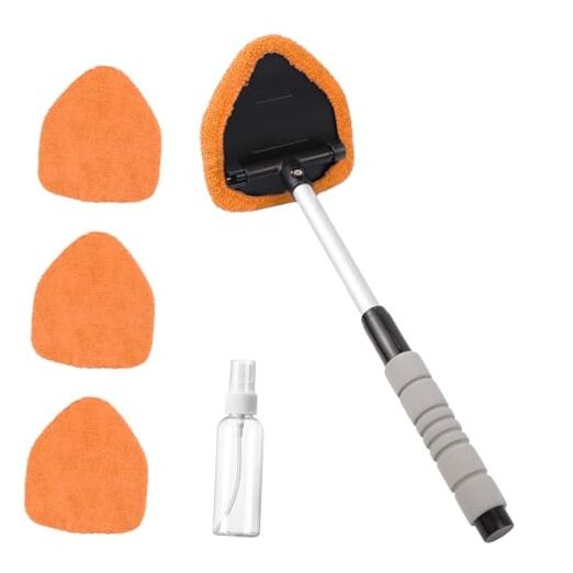 Car Windshield Cleaning Tool, Car Windshield Window Cleaner, Auto Orange