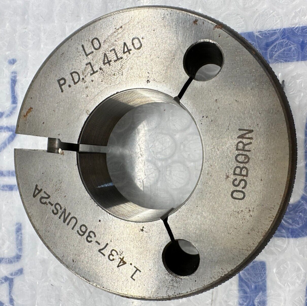 OSBORN THREAD RING GAGE LO P.D. = 1.4140
