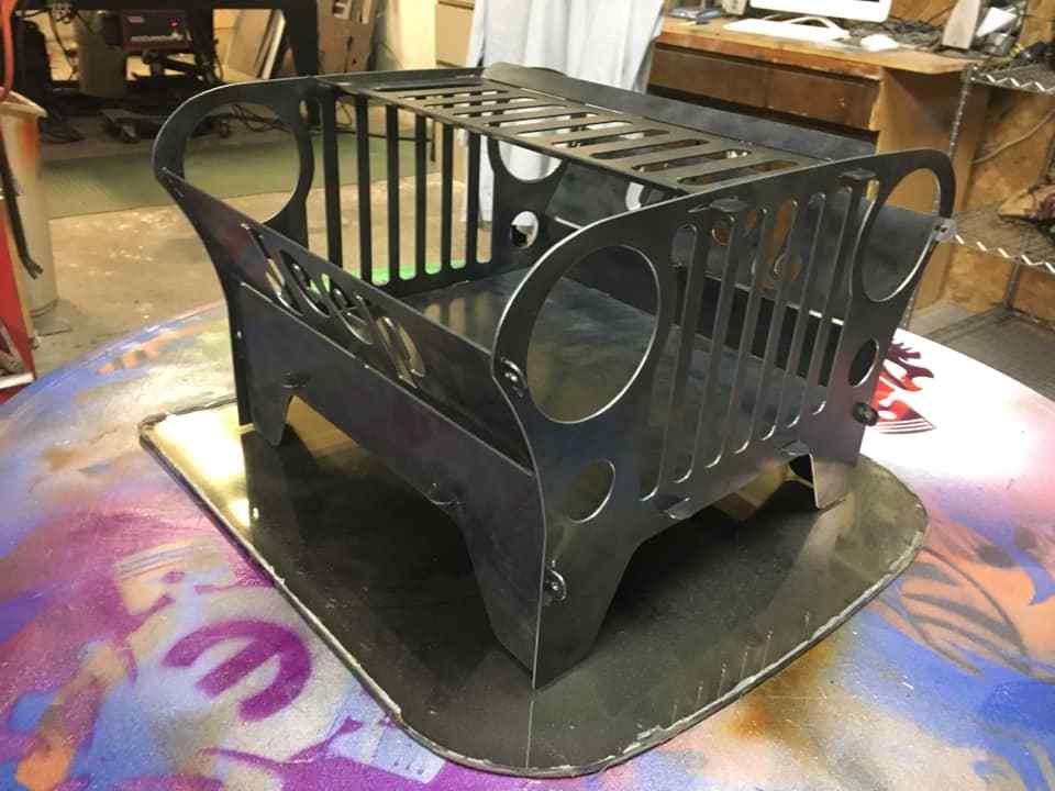 JEEP DXF File Firepit CNC Plasma Laser Waterjet Plotter Router Vector CNC File