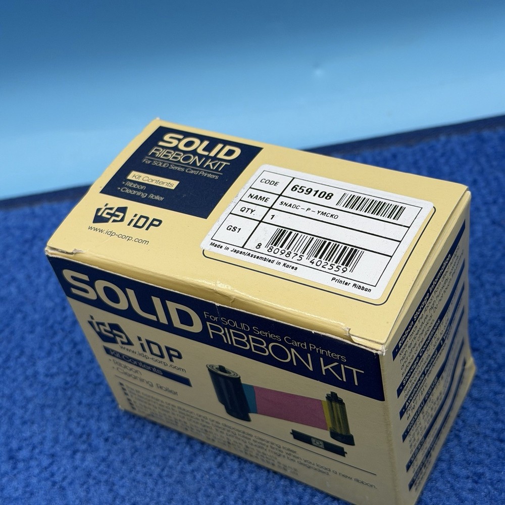 IDP 659108 YMCKO Ribbon Kit For Solid Series