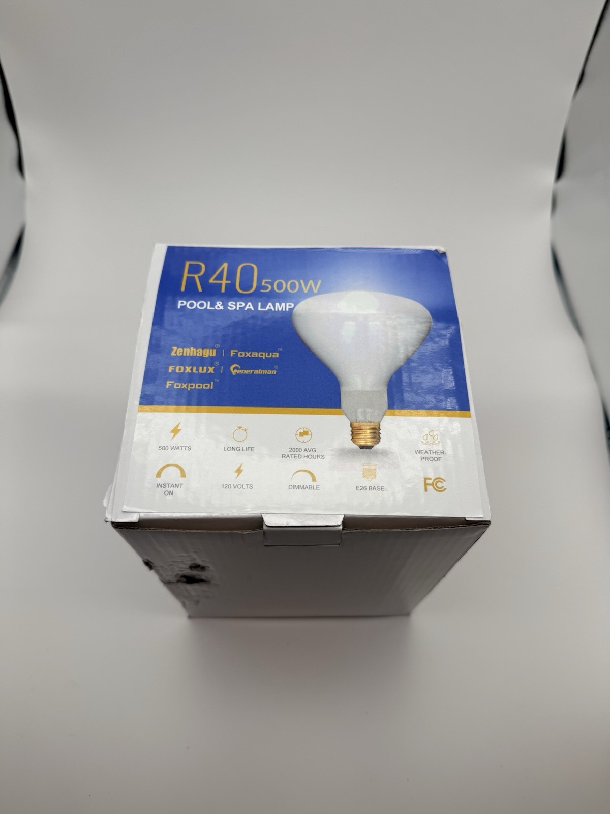 120V 10-Inch Waterproof Pool Light for Inground Pools – IP68 Rated 50 FT