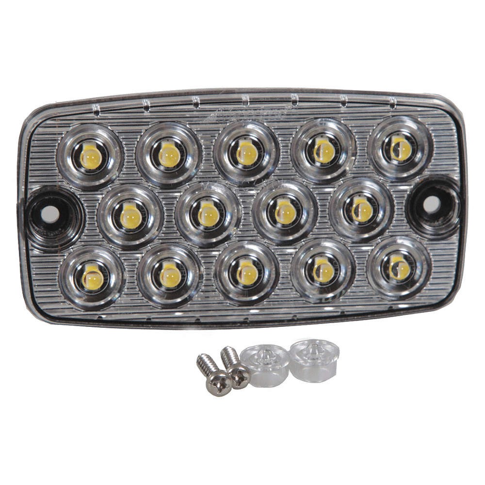 MAXXIMA M42206 LED Marker,Rectangular,White 54DE14