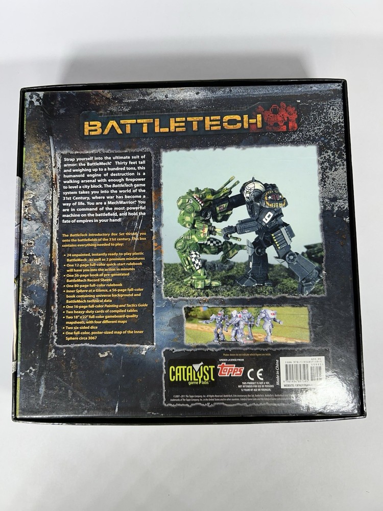 Battletech Introductory Battle Box Set (2011) 25th Anniversary Ed. New Open Box
