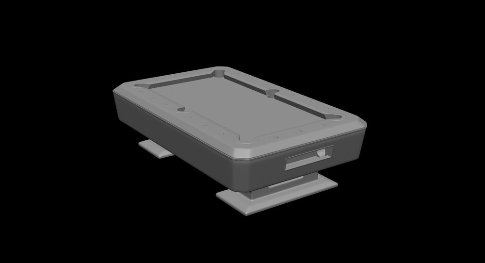 Pool table, complete with accessories, 1:5 scale, File STL OBJ for 3D Printer