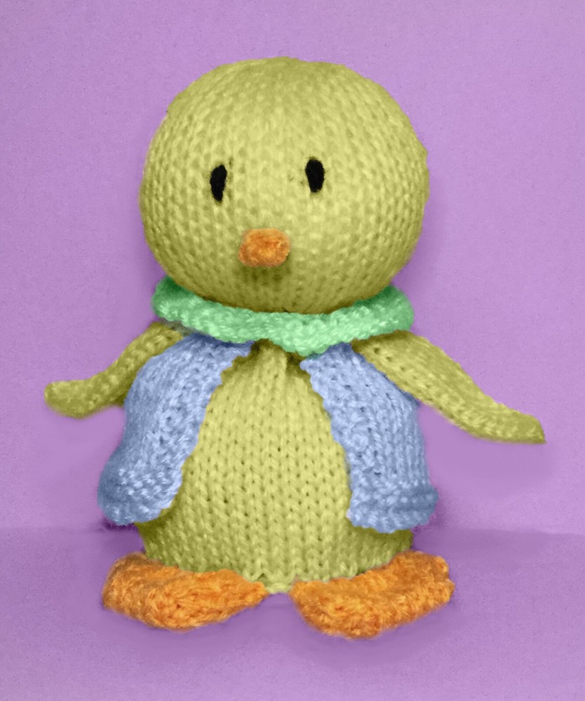 KNITTING PATTERN - My first Chick chocolate orange cover /13 cms Easter toy