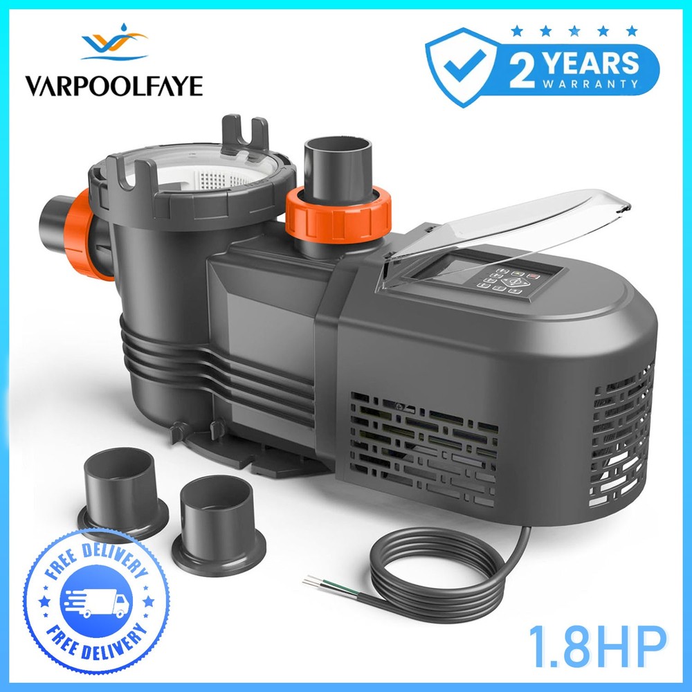 Varpoolfaye High-Flo Variable Speed Pool Pump In/Above Ground w/ Filter Basket