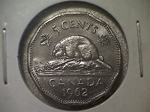 1962 Canada Uncirculated, Proof-Like - 5 Cent Coin